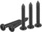 DTGN #6x1 Black Screws - 25Pack - 304 Stainless Steel Pan Head Phillips Sheet Metal Screw Self-tapping Screw Wood Screws