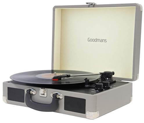 Revive Bluetooth Turntable - Grey - Stream Your Favourite Music Via Bluetooth On This Fabulous Turntable From - Dimensions: 35 X 26 X 11.5cm - Weight: 2.65kg