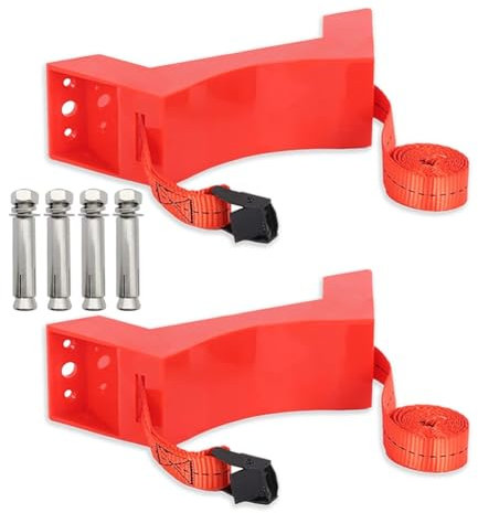 Muuoeou Support de réservoir de propane 2 pièces, porte-bouteille de gaz, support mural de bouteille, porte-bouteille de gaz pour adoucisseur d'eau de camping-car, A