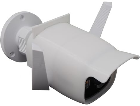 White Camera Cover, Rain Protection/Sunshade for TP-Link Tapo TC68, TC65, C310, C320WS, C325WB, Compatible CCTV Cameras, Waterproof and UV Protection