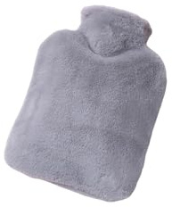 Bolsa de agua caliente, bolsa de agua caliente con forro polar, bolsa de agua caliente de pelo de conejo de imitación, bolsa de agua caliente para una calidez duradera, bolsa de mano cálida de gran