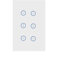 UseeLink Interruttore per tende intelligenti WiFi, Interruttore touch per tapparelle elettriche, WiFi roller shutter switch, richiede filo neutro, compatibile con Alexa e Google