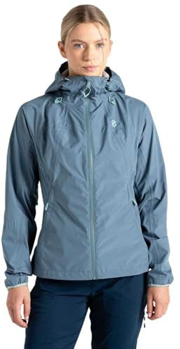 Dare 2b Torrek Damenjacke mit durchgehendem Reißverschluss, wasserdicht, Element Grey, 42