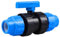 Wzzy Gurden 32mm PE Rohr Kugelhahn Kunststoff Klemmverbinder PP-Fitting 2 Wege Rohrkugelhahn für 32mm PE Rohr (Blau) Schlauch