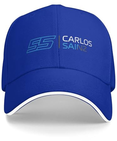 HFGAASSH Baseballmütze Williams Racing Team F1 Casual Carlos Sainz Sandwich Kappen Unisex Stil Polyester Kappen Hut Outdoor Urlaub Sport Geschenke