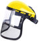 Sucritude Maschera Protettiva Viso Decespugliatore, Visiera Di Protezione Per Decespugliatore, Casco Con Visiera Per Giardinaggio, Protezione Con Visiera A Rete Per Decespugliatori E Decespugliatori.