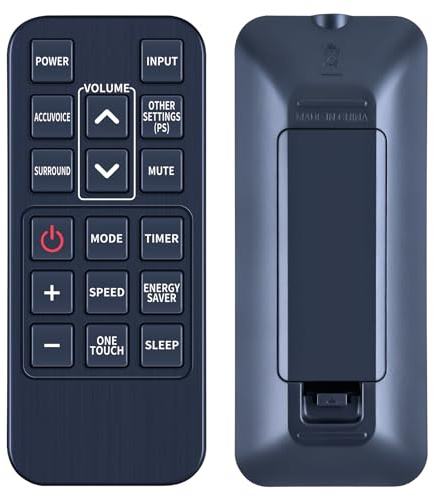 TCNOUMT Ersatz-Fernbedienung für Zvox AccuVoice AV203 AV201 AV257 AV150 AV157 AV357 SB380 SB500 SB700 SoundBar TV-Lautsprecher