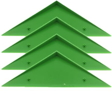F Fityle 4X Tischfußball Tisch Ecke Rampen Pads Tischfußball Zubehör Dreieck Billardtisch Seite Ecke Protector, GrÜn