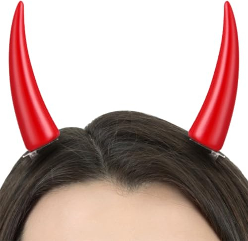 Vestamore Devil Horns For Anime Power Cosplay, Hairpin Accessory With Clip, Ideal For Halloween And Dress-Up