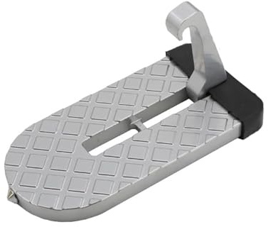 Universal Folding Car Step, 400lb Capacity Aluminum Alloy Access Ladder for Roof Rack Cleaning, Fits Most Vehicles SUVs Trucks, Portable Black Non-Slip Platform