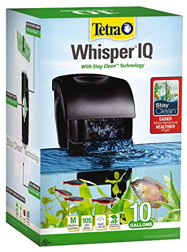 Whisper IQ Potenza Filtro per acquari, con Tecnologia silenziosa, 10-Gallon
