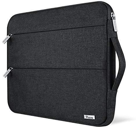 Voova Laptop Case Sleeve 15.6 16 Inch with Handle, Waterproof Slim Computer Cover Bag Compatible with MacBook Pro M3/M4 16, 15.6” HP Acer Lenovo ThinkPad IdeaPad Asus Laptop, Men Women, Black
