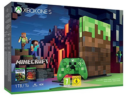 Xbox One S 1TB Konsole + Minecraft - Limited Edition Bundle