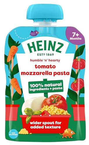 Heinz Baby Food Tomato & Mozzarella Pasta Shapes Pouch 130g,pack of 5