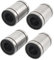DollaTek 4Pcs LM12UU 12mm Innen Dia Gummi Sealed Linear Kugellager Buchse für 12mm Stange 3D Drucker CNC Teile,sphärisches Gleitlager
