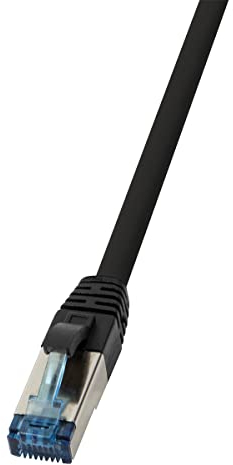 LogiLink CQ6135S cavo di rete 40 m Cat6a S/FTP (S-STP) Nero