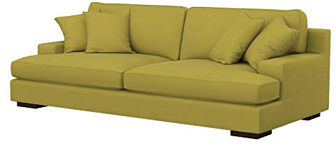 Soferia Sofabezug Kompatibel Mit Goteborg 3er-Sofa Sofaüberzug Sofaüberwurf Sofaschoner Cover Wasserabweisend Fleckschutz Softi Gelb
