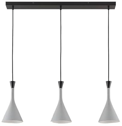 Lindby Pendelleuchte Flynn (Modern) in Alu (3 flammig, E14) - Deckenlampe Esstischlampe Hängelampe Hängeleuchte Wohnzimmerleuchte