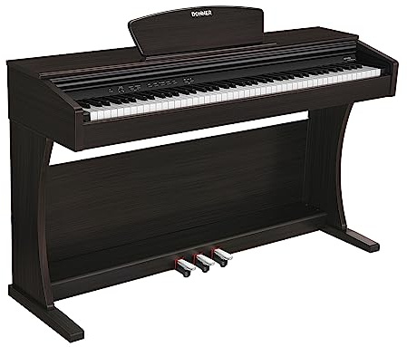 Donner Upright Digital Piano Graded Hammer Action 88 Keys, DDP-300