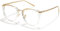 Cyxus Blaulichtfilter Brille Damen mit Katzenauge, Rund Mode Vintage Brille Ohne Stärke, Anti Schädliches Blaulicht UV400 von Handy, Computer, PC