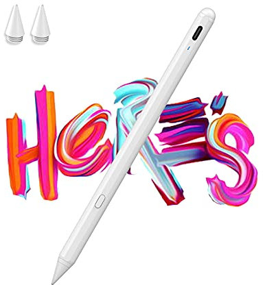 Sanfant Stylus Pen for iPad 2018-2022 with Button-switch, Palm Rejection, Tilt & Magnetic, Pencil for Apple iPad Pro 11”/12.9”(3/4/5), iPad 6/7/8/9, Air 3/4/5, Mini 5/6, Precise Drawing&Writing Pen