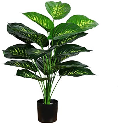 Greening Gefälschte Pflanzen, künstliche Pflanzen-Dekoration, realistische falsche grüne Pflanzen mit Topf for Wohnzimmer-Balkon (Color : Peacock Luo)