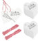 200 Stück Etiketten Anhänger Herz, Geschenkanhänger, Preisschilder, mit 20M Seil, für Valentinstag Geschenkanhänger, Hochzeit Geschenke, Basteln Deco (Weiße)