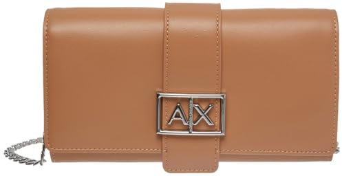 Armani Exchange Jodie, Portafoglio con Catena Donna, Camel Rose, One Size