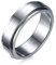 Epinki Anti-Stress Ring, Edelstahl Spinner Ring 6mm für Männer Frauen Silber Fidget Band Ringe Stressabbau Anti Angst Schmuck Coole Spinner Band Ringe Zum Stress Abbau, Gr.60 (19.1)