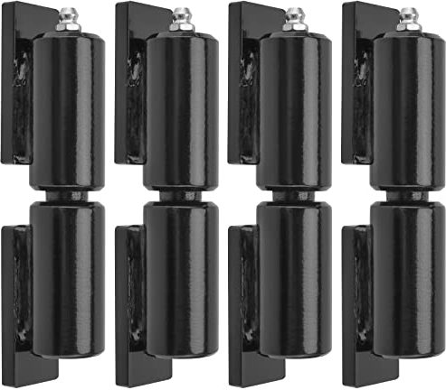 HOZEON Lot de 4 charnières de portail robustes de 12,7 cm, charnières de porte soudables à roulement à billes, charnières de porte de style barillet pour portail oscillant, rampe de remorque, capacité