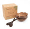 Kokosnuss Schalen 2er Set mit Kokos Holzlöffeln | 100% Naturprodukt | Vegan | Handgefertigt mit Kokosöl poliert | Coconut Bowls Schüssel Set in Blumenform| Smoothie Bowl Set of 2, Kokosnuss Schale