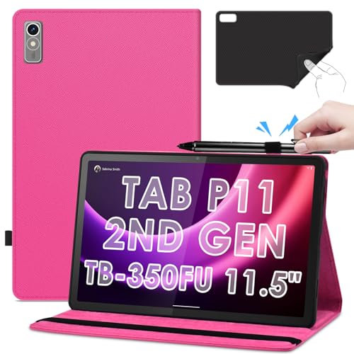 KATUMO Hülle für Lenovo Tab P11 (2nd Gen) 11,5 Zoll TB350 2022, Schutzhülle Leder mit Mehrere Perspektiven Ständer Cover Slim Smart Flip Case Tablet Tab P11 2.Generation