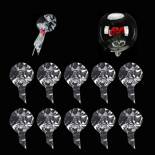 Transparent Ballon, Klar Rund Luftballon, Blase Transparent Luftballons, Bobo Ballons, Bobo Luftballon, Perfekt für Geburtstag, Weihnachten, Hochzeitsfeier, Bereits Gedehnt, 10 Stück (20 Zoll)
