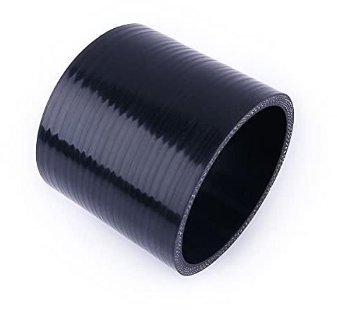 LUXERAD Gerade Silikon Schlauchkupplung ID 3 1/4 (83 mm), 3 Länge (76 mm), Wandstärke 3-lagig (4.5mm) Turbo Schläuche (83mm, Schwarz)