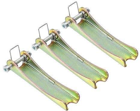 PATIKIL 3.7 Pulgadas Gancho Seguridad Pestillo Kit, 3Pcs Metal Remolque Enganche Reemplazo para Horquilla Gancho Remolque, Dorado Tono
