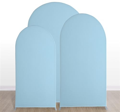 Highdi Bogen-Hintergrund-Abdeckung, Hochzeitsbogen Abdeckung Bogen Hintergrundabdeckungen Oberseite für Hochzeit, Geburtstag, Party, Zeremonie, Bankett Dekoration (7.2 * 3.9FT,Blau)