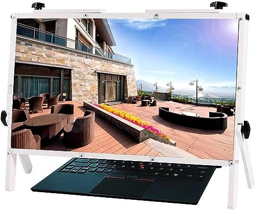 Tablet-PC-Lupe, Laptop-Bildschirmlupe, Klappständer, 3D-Augenschutz, superklare physische Lupe, EIN Geschenk für Familie und Kinder, Leselupe