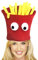 Halloween-Pommes-Frites-Hut, Pommes-Frites-förmige Neuheit, Essenshut, Karneval, Weihnachten, Party, Anzieh-Kostüm-Zubehör (Wie Gezeigt)