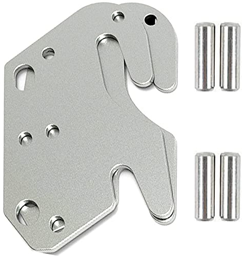 2 Stück Universal Holz Bettgitter Haken Platten für Betten Rahmen Halterung Kopfteil Fußteil mit Pin Ersatz Holzbettteile oder neue Bettkonstruktionen
