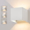 Kowanie LED Wandleuchte Aussen Wandlampe - Up Down Außenwandleuchten Weiß innen Wandbeleuchtung Außenlampe Wand 5W IP65 Wasserdicht aus Metall 3000K Außenleuchte Wandstrahler für Hauswand Flur Garten