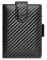 WillFire® MagFlap | Geldbörse Herren | Extra Schlüsselanhänger | Leder Kartenetui für 10-12 Karten | RFID geschützt | Einzigartiger Magnetverschluss | Inkl. Geschenkverpackung (Carbon)