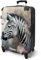 NoBoringSuitcases.com Reisekoffer, Koffer Groß, Hartschalenkoffer Groß, TSA, Reisekoffer mit Rollen Groß, Rollkoffer Mittelgroß, Großer Koffer, Koffer M, Koffer Mittelgroß (Zebra - Rosa, 67 cm - 72 L)