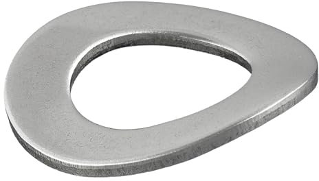 Lot de 25 rondelles à ressort, forme B, ondulées, conformes à la norme DIN 137, Acier inoxydable A2/V2A, rondelles ondulées, rondelles élastiques (M10, 25 pièces)