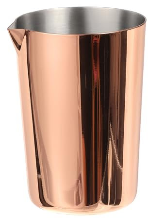 QUARKZMAN Inox Acier Cocktail Mélange Verre, 17Oz/500ml Cocktail Mélange Tasses Cocktail Mixeur Vins Mixage Mélange Tasse Outils pour Bar Maison, Noir