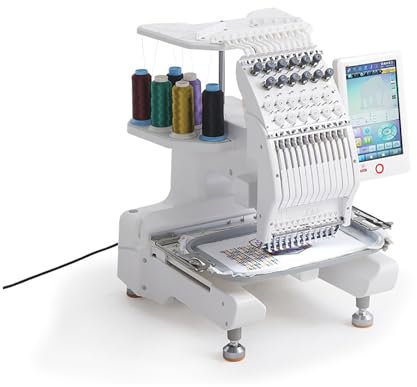 STMKB Computergesteuerte Nähmaschine, Vollautomatische Stickmaschine Für Den Haushalt Mit Farb-Touchscreen, Unterstützt Eine Vielzahl Von Mustern Und Farben, Anzahl Der Muster Im Speicher: 500