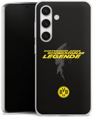 Silikon Hülle kompatibel mit Samsung Galaxy S24 Case transparent Handyhülle Marco Reus Borussia Dortmund BVB