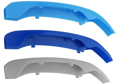 KUNIO Front Kühlergrill Zierleisten Passt für BMW X1 F48 F49 2016-2019 (7-Grilles) Front Grille Stripes Frontgrill Einsatz Trim Sportstil Gitter Zubehör 3PCS