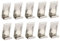 CRILSTYLEO 60 Pcs Crochets Pour Cadre Photo Boucles Suspendre Pour Plaque Arrière Clips Accessoires Pour Photo