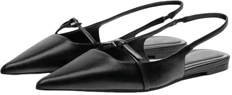 COAPAK Sandali Donna Estive Slingback Flat Bottore Simma Scarpe Femile Maschio - Nero - 39
