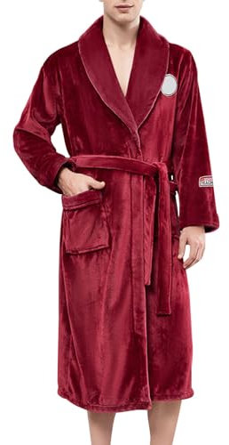 Generisch Bademantel Damen Frottee Frottee Saunamantel, Unisex, Flauschig Unisex Leichter Morgenmantel Kuschelig Sauna Mantel Langem Gürtel Velour Flauschig, Bademantel Mit Kapuze Aus Baumwolle,